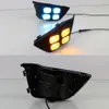 2Pcs LED Daytime Running Lights for Honda Jazz fit 2014 2015 2016 LED DRL fog lamp