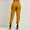 Women Pencil Pants Solid Slim Lace Up Bow Stylish Simple Spring Office Work Wear Casual Trousers Stretch High Waist Pants Female