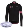 2020 Équipe Men Cycling Jersey Winter Thermal Fleece Long Manche à manches VTT MTB Vêtements à vélo chaud Uniforme sportif extérieur Y21377804