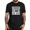 T-shirt Straight Outta Night Shift Time Out Estate a maniche corte Fashion Design caldo 100% cotone T-shirt da uomo taglia EU personalizzata