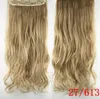 24 Inch Multi-color Optional High Temperature Silk Curling Clip Hair Curtain Synthetic Hair Extensions Curly Clip Hair Curler