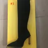 Hot Sale-Ting Sock Boots Spiczaste Seksowne Spiczaste buty Damskie Udo Nad Kolano Buty Oddychające Elastyczne B