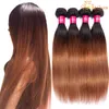 Brazilian Straight Human Hair Bundles 1b 30 Ombre Straight Virgin Hair Brazilian Hair Weave Bundles