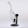 Nouveauté Bong en verre de 24 cm avec percolateur à Joint de 14.4mm recycler les plates-formes pétrolières bonne sensation des tuyaux en verre narguilés