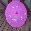 50 sztuk / partia Darmowa Wysyłka Ręcznie malowane Kolorowe Ślub Silk Parasol Tradycyjny Chiński Handicraft Parasol