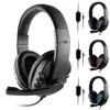 Hörlurar 35mm Wired Gaming Headset Earphones Musik Mikrofon för PS4 Play Station 4 Game PC Chat Computer With Microphone1298460