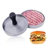 Prensa de carne para hamburguesas Prensa de hamburguesas de aluminio - Máquina para hacer hamburguesas antiadherente de alta resistencia para hamburguesas rellenas Fiesta de Halloween Parrilla para barbacoa y Essen