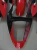 Injektion Bodywork Fairings för Kawasaki Ninja ZX6R 636 2000 2001 2002 Red Black Motorcycle Fairing Kits ZX-6R 00 01 02 ZX 6R