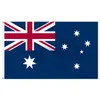 Drapeau australien 3x5, sérigraphie intérieure extérieure suspendue nationale personnalisée sérigraphie 68D, livraison directe de soutien