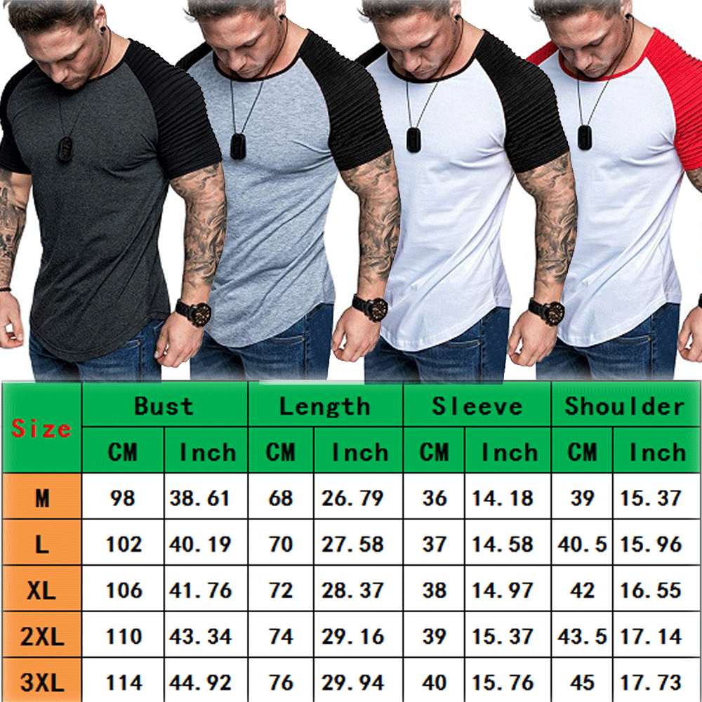 Homens Moda Verão Camiseta Patchwork Roupas Homens Slim Fit O Pescoço Camisas de Manga Curta Músculo Masculino Algodão Tee Tops Plus Size