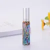 10ml Mini Decal Glass Spray Bottle Atomizzatore Bottiglia di profumo Bottiglia vuota per campioni di profumo con tappo in alluminio