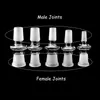 13 Kind Styles Glassadapter Male Female Foges 10mm-14mm, 14mm-12mm, 18mm-12mm Glass Adapter Converter för glasbongs vattenledningar