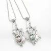 10st Silver Legendary Mermaid Pearl Cage Smycken Making Pendant Parfym Essential Oljediffusor Bur Lockets Halsband Charms