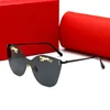 00112 Lyxiga solglasögon för män märke modedesigner Sun Glass Pilot Frame Coating Mirror UV400 Lens Carbon Fiber Ben Summer9725545