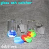 2 tums glas bong aska catchers hookahs 14mm tjock pyrex bubbler 45 90 grader ashcatcher vattenrör
