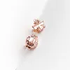 Rose Gold Clover och Ladybird Stud ￶rh￤ngen f￶r Pandora 925 Sterling Silver Fashion Party Jewelry for Women Girl Girl Gift Designer Earring Set With Original Box