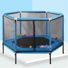 2566 Lit rebondissant sautant domestique filet de protection équipé Trampoline intérieur lit rebondissant pour enfants jeux interactifs Fitness