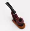 Hot-selling red dot filter pipe filter cigarette holder bakelite pipe bend handle acrylic pipe