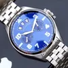 Barato Nuevo Piloto Principito IW502703 Dial azul Fecha del día grande Reloj automático para hombre Pulsera de acero inoxidable Relojes deportivos Reloj de zona horaria