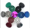 Hoogwaardige Sharpstone Grinder Herb Grinder Metalen Zinklegering Tabak Kruiden Grinder 4 Lagen 50mm Diameter 7 Kleuren Rainbow