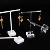 Metal Black Rotating Jewelry Display Stand Earring Holder Jewelry Display Rack Jewelry Storage Holder Tool yq01938