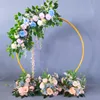 Wedding Arch Metal Circle Achtergrond Smeedijzeren plank Decoratieve rekwisieten Diy Ronde Party Achtergrond Plank Flower Stand frame4903645