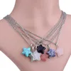 Chain Necklace Rough Amethyst Natural Stone Pendant Necklaces Purple Crystal Druzy Drusy Quartz Vintage Necklace