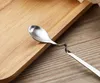 200pcs NEW Stainless steel Twisted handle Curved Tea Coffee Drink Condiment Spoon Teaspoon V handled Honey jam DHL Fedex Free