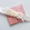 Bridal Wedding Sash Belt Elfenben Floral midjeband Flower Bridesmaid Dress Sash Wedding Accessories Gown Ribbon SW33442208359