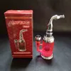 Pipa ad acqua in resina, narghilè, fumo, tabacco, mano, 4 colori, per tubi metallici, bottiglia, acrilico, bong, riciclatore, piattaforma petrolifera, gorgogliatori