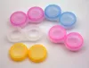 100 stks lot kleurrijke contactlenzen doos contactlens bril kleur doublebox contact lens case eyewear accessoires