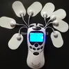 whole English key Dual input Electrical Stimulator Full Body Relax Muscle Massager,Pulse tens Acupuncture therapy+20 pads LY191203