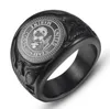 Männer 316L Edelstahl United States Marine Corps Gold Ring Classic Titanium Stahlguss Soldat Abzeichen Ring Eagle Mode Ring9058976