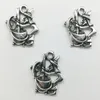 50 stks / partij heks legering charms hanger retro sieraden maken DIY sleutelhanger oude zilveren hanger voor armband oorbellen ketting 19 * 16mm