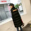 Herbst Winter Frauen Schwarz Weste 2019 Neue Mode Weibliche Ärmellose Mantel Baumwolle gefütterte Warme Lange Weste feminino BAO7