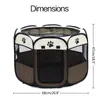 Portable Folding Pet Carrier Tent Dog House Playpen Multifunctionable Cage Dog Easy Operation Octagon Fence Breathable Cat Tent C9404905