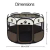 Portable Folding Pet Carrier Tent Dog House Playpen Multi-functionable Cage Dog Easy Operation Octagon Fence Breathable Cat Tent C19021301