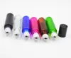 100pcs Refillable Thick 10ml 1/3oz Colorful ROLL ON GLASS BOTTLE ESSENTIAL OIL perfume roller ball Crystal HOLDER DHL Free Ship