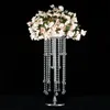 Vaas 60 cm 4-lagen acryl bloemrek pijler kristal vazen ​​bruiloft tafel centerpiece party event road leads home decor