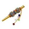 Handmade Smoking Pipe Alloy Hookah Mouthpiece Colorful Diamond Arab Shisha Narguile Filter Accessories Tips
