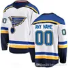 Mens St. Louis Blues مخصص 2017-2018 جديد 17 جادين شوارتز 55 كولتون بارايكو جيرسي رجل 19 Jay Bouwmeester 37 Klim Kostin Jerseys XWQ