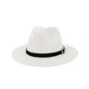 Wool Felt Fedora Panama Hat Women Lady Wool Wide Brim Casual Outdoor Jazz Cap 16 colors