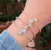 Printemps à la mode empilable déclaration bracelet pour les femmes mariage plein cubique Zircon cristal CZ dubaï argent Bracelets 2022