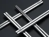 100pair /ロットフードグレードトップ304ステンレス鋼食器箸家庭用金属合金正方形箸カスタムロゴ