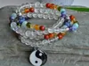 Sn0321 Yin Yang Chakra Mala Armband Halsband Balans Chakra Meditation Mala Wrap Armband Bön Pärlor Yoga Buddha Armband