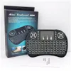 i8 keyboard 7 Colors Backlit English 2.4GHz Wireless Keyboard Air Mouse Touchpad for Android TV BOX Mini PC Projector