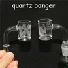 Beveled Edge Quartz Bangers Sundries Glass Reclaim Catcher handmake with 14mm joint QuartzBanger nail for dab rig bong