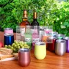 12 uncji bezkulskiego kubek kieliszek do kieliszków do wina ze stali nierdzewnej z pokrywką Niepowiedziane wesele Print styl kawy brzęk drinkware WWQ