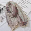 Wholesale-New Paisley Pattern Silver Lurex Stitch Scarves Shawl Women Floral Print Tassel Wrap Hijab Muffler Wholesale 10pcs/lot