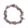 Bracelet en cristal de guérison naturelle Sodalite Chip Gemstone 18cm Bracelet extensible Bracelets en pierre naturelle Bracelet Chakra en pierres précieuses mélangées